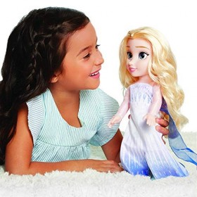 Jakks Poupée Elsa La Reine des Neiges 2 de Disney Tenue Épilogue, Chaussures et les Boucles dOreilles Incluses - Hauteur 35,