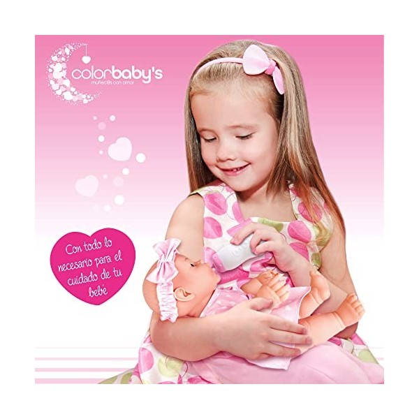 ColorBaby- Poupée 31 cm avec Sac à Langer Colorbabys 24 Mois +, 46799