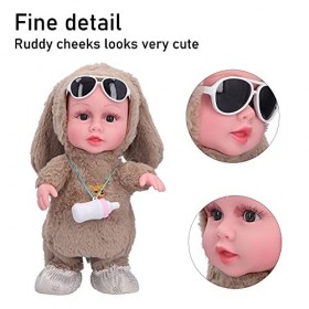 Poupée de bébé Chantante Réaliste, Poupée électrique Chantant Danse Marchant Parlant Poupée de bébé Perroquet Bouteille Poup
