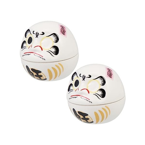 KOMBIUDA 2 Pièces Gobelet du Dharma Jouets De Véhicules Poupée Japon Figurine De Collection Daruma Figurines De Poupées Japon