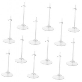 Totority 60 Pièces Support Debout De Poupée Accessoires pour Filles Modèles en Métal Présentoir De Décor De Table Support De 