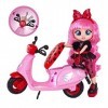 BFF BY CRY BABIES Ladys Scooter - Playset dolls La poupée mannequin BFF, Lady, avec son scooter et 10 accessoires- Jouet Cad