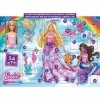 Barbie Calendrier de l’Avent Dreamtopia avec Poupée Mannequin et 24 surprises, dont tenues féeriques, animaux de compagnie et