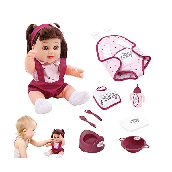 Poupée de simulation | Poupée pour filles avec accessoires de poupée Reborn - Poupées de bébés nouveau-nés, poupées de bébés 