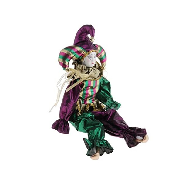 Folpus 42 Cm Drôle Halloween Clown Jouet Poupées Porcelaine Jouet Poupée Clown Homme Costume ToyToy Poupée, Cadeaux et Adulte