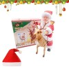 ALLC Electric Chimney Climbing Santa Claus Musical Toys, Climbing Santa on Rope, Electric Climbing Chimney Santa Claus, Famil