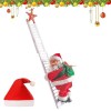 ALLC Electric Chimney Climbing Santa Claus Musical Toys, Climbing Santa on Rope, Electric Climbing Chimney Santa Claus, Famil