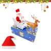 ALLC Electric Chimney Climbing Santa Claus Musical Toys, Climbing Santa on Rope, Electric Climbing Chimney Santa Claus, Famil