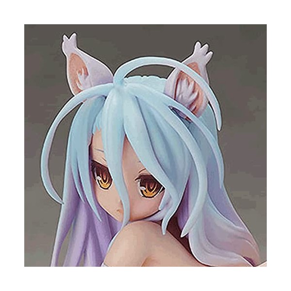 BRUGUI Personnage Original No Game No Life Shiro Cat Ears 1/12 Ver. Jouet de Collection de Statue de Personnage danime Assez