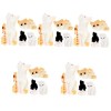 TOYANDONA 16 Pcs Ornements Modèle Chat Orange Résine Animal