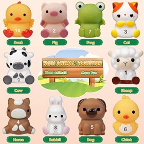 Joozmui Animaux Jouet Enfant 1 2 3 Ans, Jouet Bebe 1 2 an Jeux Educatif Montessori Jouet Bebe 6-18 Mois Jouet Fille 1-3 Ans C