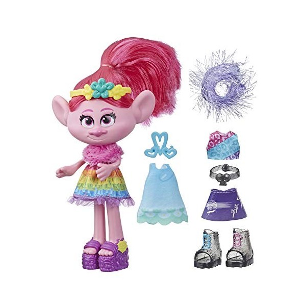 DreamWorks Trolls World Tour de la Mode Motif Coquelicot