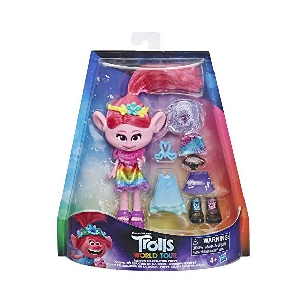 DreamWorks Trolls World Tour de la Mode Motif Coquelicot