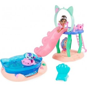 Gabbys Dollhouse, Coffret senchationnelle avec Figurines Gabby et Marine, Queues de sirène Qui changent de Couleur et Access