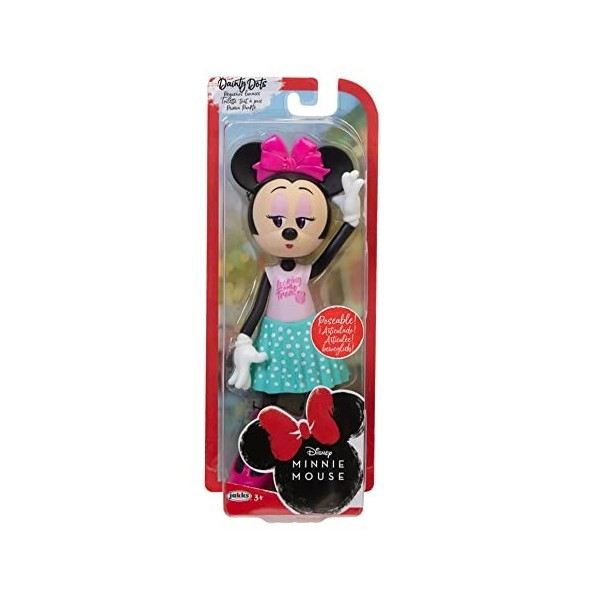 Jakks Pacific Inc. Minnie Mouse Poupée Articulée 23 cm Dainty Dots