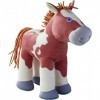 Haba 305465 – Poulain Luna, Cheval en Peluche et Accessoires pour poupées en Tissu 25 cm, Jouet à partir de 18 Mois