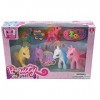 Haberkorn Wonder Pony Land 4 Pony Chevaux 1 poney avec cheveux peignables + accessoires