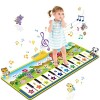 m zimoon Tapis Musical, Tapis de Jeu Piano Enfants avec 8 Sons dinstruments, Educatif Jouet Tapis de Musicaux, Tapis de Dans