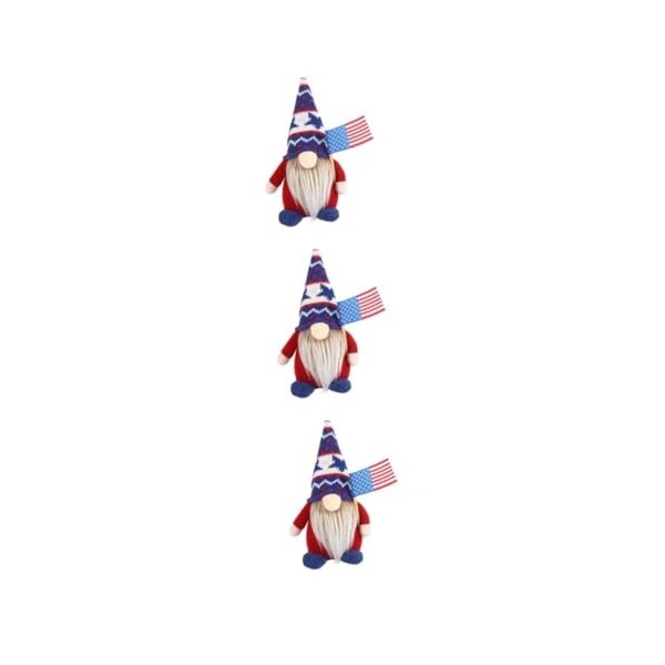 Abaodam 3 Pcs Poupée sans Visage Gnomes De Vacances Figurine De GNOME Statue Suédoise À La Main en Peluche Gnomes Décoration 