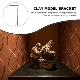 Toyvian 1 Ensemble De Supports en Argile Présentoir De Figurines daction Modèle Métallique Squelette Présentoirs De Poupée B