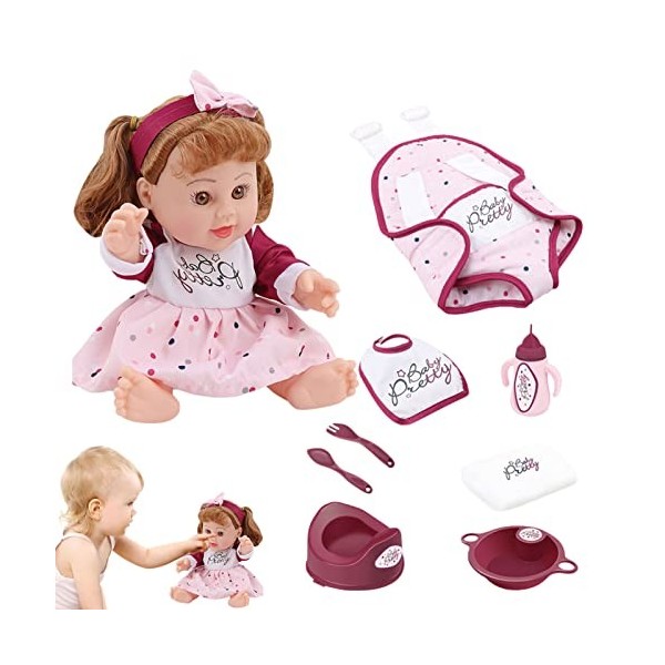 Tytlyworth Poupée de Simulation,Poupée pour Filles | Poupée en Vinyle pour Filles, Accessoires de poupée Reborn, poupées réal