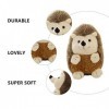 POPETPOP 4 Pièces Poupée Hérisson en Peluche Poupées pour Tout-Petits Cadeau en Peluche Peluches Réversibles Jolie Poupée en 