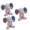 ibasenice 2 Pièces Bébé Éléphant Poupée Oreiller Câlin Déléphant Poupée De Noël Peluche Éléphant Bébés Poupées Riolu Plush N