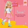 Glitter Girls Fashion 14" Doll W/Roller Skates, Blonde Hair, Sunnie, 62243448278, Normal