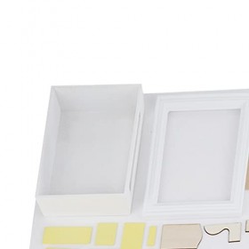 Jenngaoo Bricolage Maison de Poupée, Conception Cadre Photo Kits dArtisanat de Maison Miniature avec Meubles Cadeaux danniv