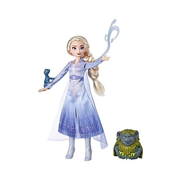 Disney Frozen Fashion Doll In Travel Outfit With Pabbie And Salamander Figures Multicolor 