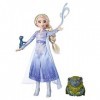 Disney Frozen Fashion Doll In Travel Outfit With Pabbie And Salamander Figures Multicolor 