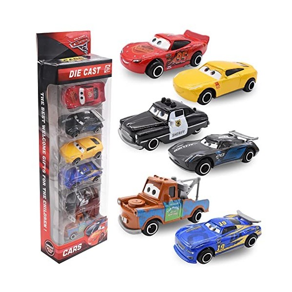 simyron Children Idea Play Vehicles Mini-véhicules，6 Pcs Mini Voitures à Tirer,Children Idea Play Vehicles for Kids Xmas East