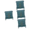 STOBOK 4 Pièces Mini Commode Buffet De Maison De Poupée Mini Poupées Mini-Jouet Modèles Darmoires Miniatures Poitrine Coffre