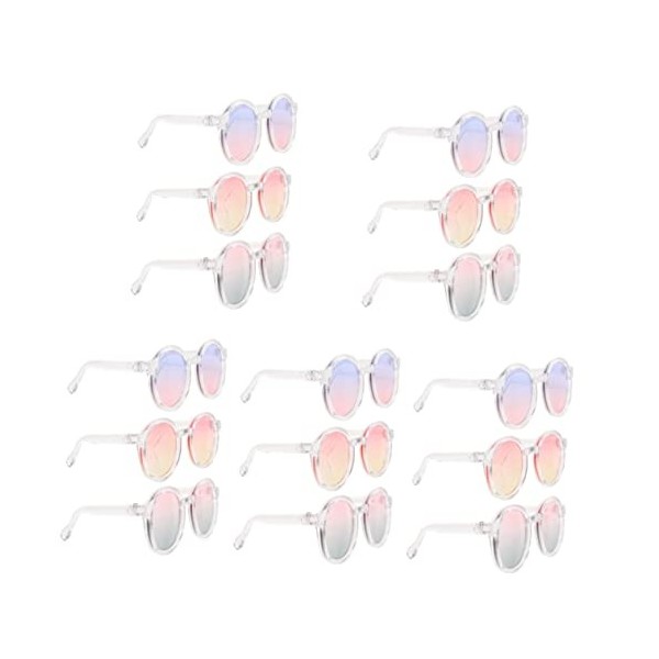 Toddmomy 12 Pièces Lunettes De Poupée 6 Points Poupées Ken Moins De 10 Dollars Costumes De Poupées Fournitures Scolaires De P