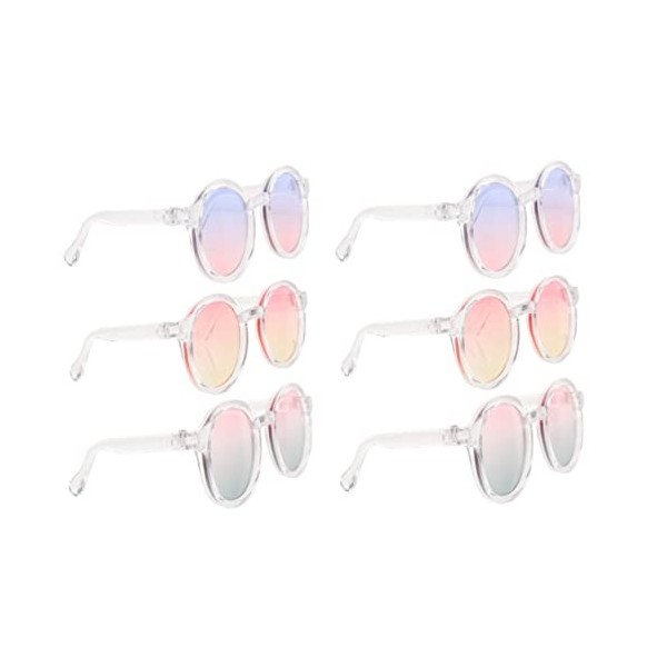 Toddmomy 12 Pièces Lunettes De Poupée 6 Points Poupées Ken Moins De 10 Dollars Costumes De Poupées Fournitures Scolaires De P