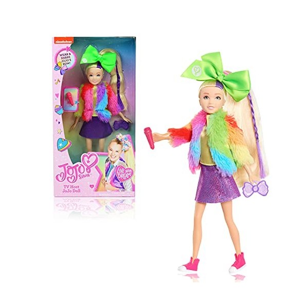 MELARQT JoJo Siwa Poupée JoJo Siwa Fashion - Animateur TV 10 Pouces Poupée Mode