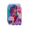 Coffret pour Barbie Poupee Mannequin Sirene Mermaid Power Cheveux Violet + Oiseau + 3 Accessoires - Set poupée + 1 Carte Tigr