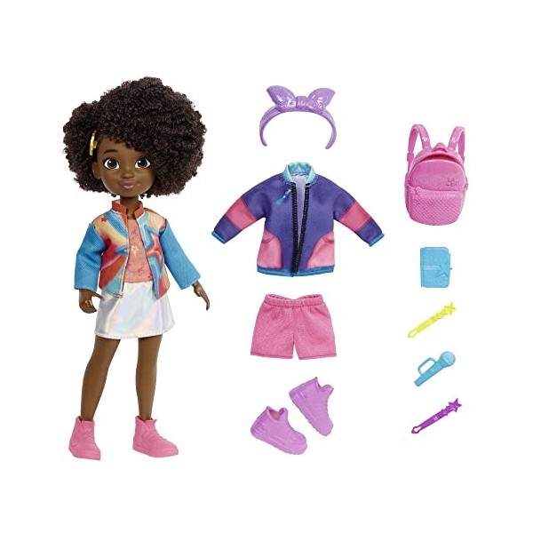 Karmas World School to Stage Fashion Pack 14 pièces avec poupée 22,1 cm , vêtements et Accessoires pour Jeu de Style