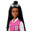 Barbie Coffret de poupée styliste Brooklyn et 14 Accessoires, thème de la Garde-Robe avec Chiot et Porte-vêtements, HNK96