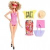 Barbie Glam poupée de vacances. Rose à pois