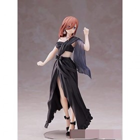 BOANUT Nakano Miku-Robe Jupe Longue Noire, Posture Debout, Statue en PVC de Dessin animé, Ornements de Bureau 19 cm/7.5in Cad