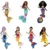 Disney La Petite Sirène - Coffret 7 mini-poupées sirènes Ariel et ses sœurs