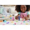 Polly Pocket Coffret Mode Sparkle Cove Adventure Avec 4 Mini-Figurines 8 Cm , Vêtements Et Accessoires, Plus De 45 Pièces, J