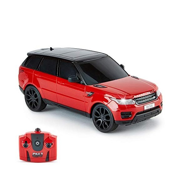 CMJ RC Cars Télécommande Supercar Gamme Lumières LED, 2.4GHZ Range Rover Sport Noir 