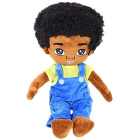 Toyvian Poupée De Américain en Peluche Jouets en Peluche Africain Poupée Garçon Afro-américain Garçon De Poupée Nouveau- Poup