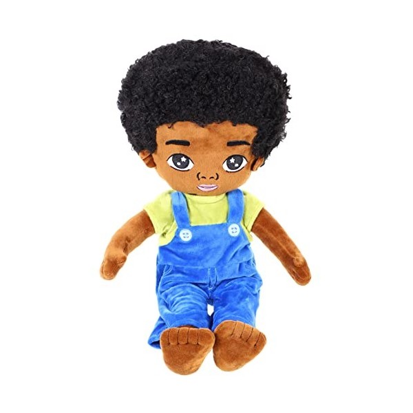 Toyvian Poupée De Américain en Peluche Jouets en Peluche Africain Poupée Garçon Afro-américain Garçon De Poupée Nouveau- Poup