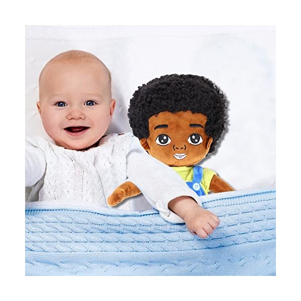 Toyvian Poupée De Américain en Peluche Jouets en Peluche Africain Poupée Garçon Afro-américain Garçon De Poupée Nouveau- Poup