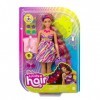 Mattel Barbie Totally Hair HCM89 Poupée florale 21,6 cm