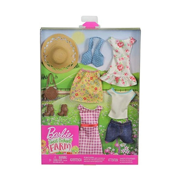 Barbie Secret Orchard Farm Clothing Outfit Accessory Pack Set