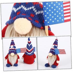 ibasenice 3 Pièces Poupée sans Visage Elfe Nain Décoration Poupées Gnomes Suédois Ornement Vacances Gnomes Président Élection